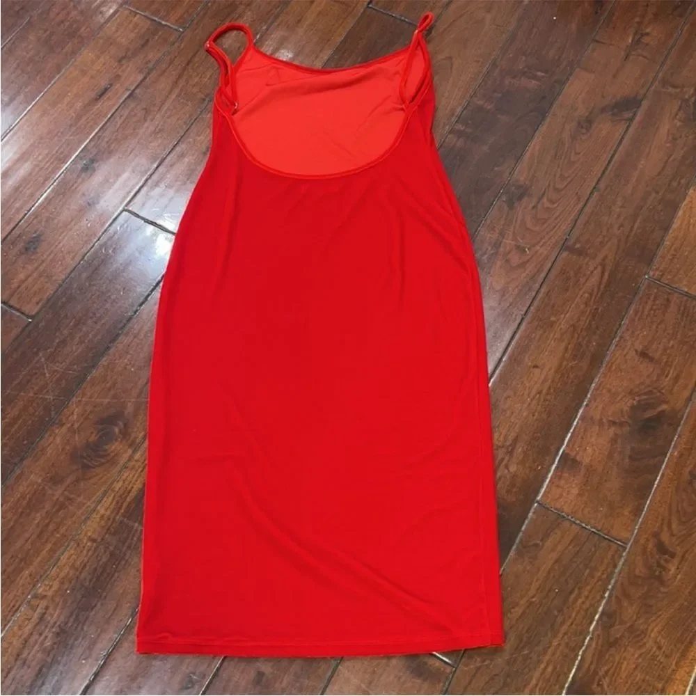 New Reformation‎ Merel Velvet Midi Dress Red Scoop Back Adjustable Strap Sz XS